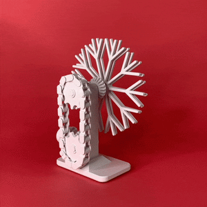 Trippy Snowflake Kinetic Sculpture